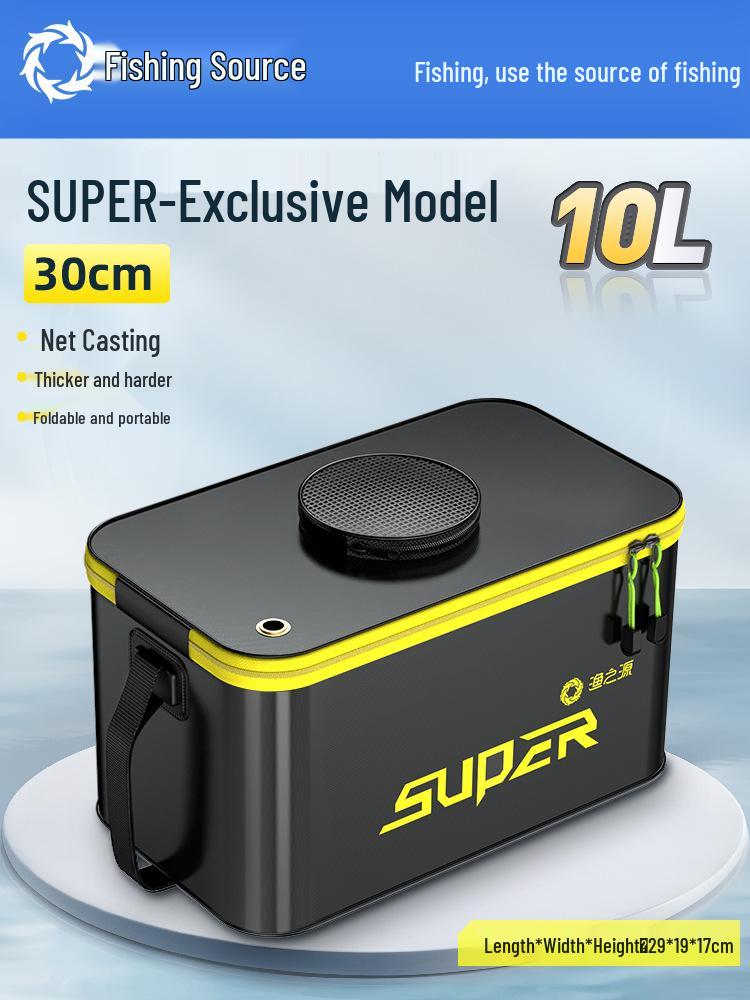 

Утолщенное ведро для живой рыбы с корзиной для приманок и защитой для рыбы