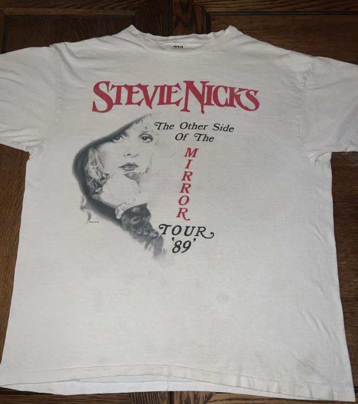 HOT !Vintage Stevie Nicks Back to the Other Side of the Mirror Tour  89 T-Shirt S