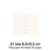 High Quality Ring Binder Notebook A5 Personal A6 A7 A8 Size Insert Refills Loose Leaf Spiral Diary Planner Inner Core 100g Paper