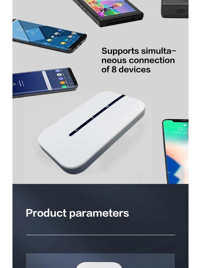 4G Portable WiFi Mobile Router with SIM Slot for Myanmar & Philippines (M8 Model)