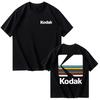 Kodak Summer Brand Men T-shirt Cotton Solid Color Daily Graphic Print Casual Breathable Short Sleeve Top Tees Women Clothing