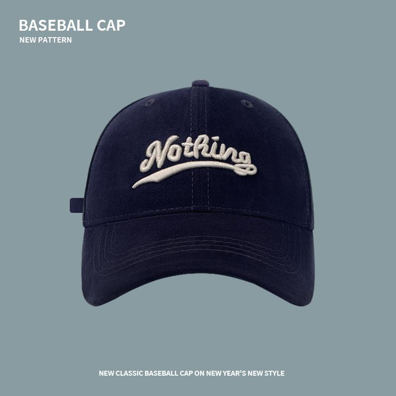 

Vintage Baseball Cap With Wide Brim For Sun Protection And Casual Style темно-синього кольору