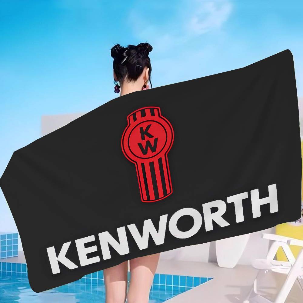 K-Kenworth Microfiber Blanket Quick Drying Beach Towels Oversized Printing Super Absorbent Pool Towel Blanket