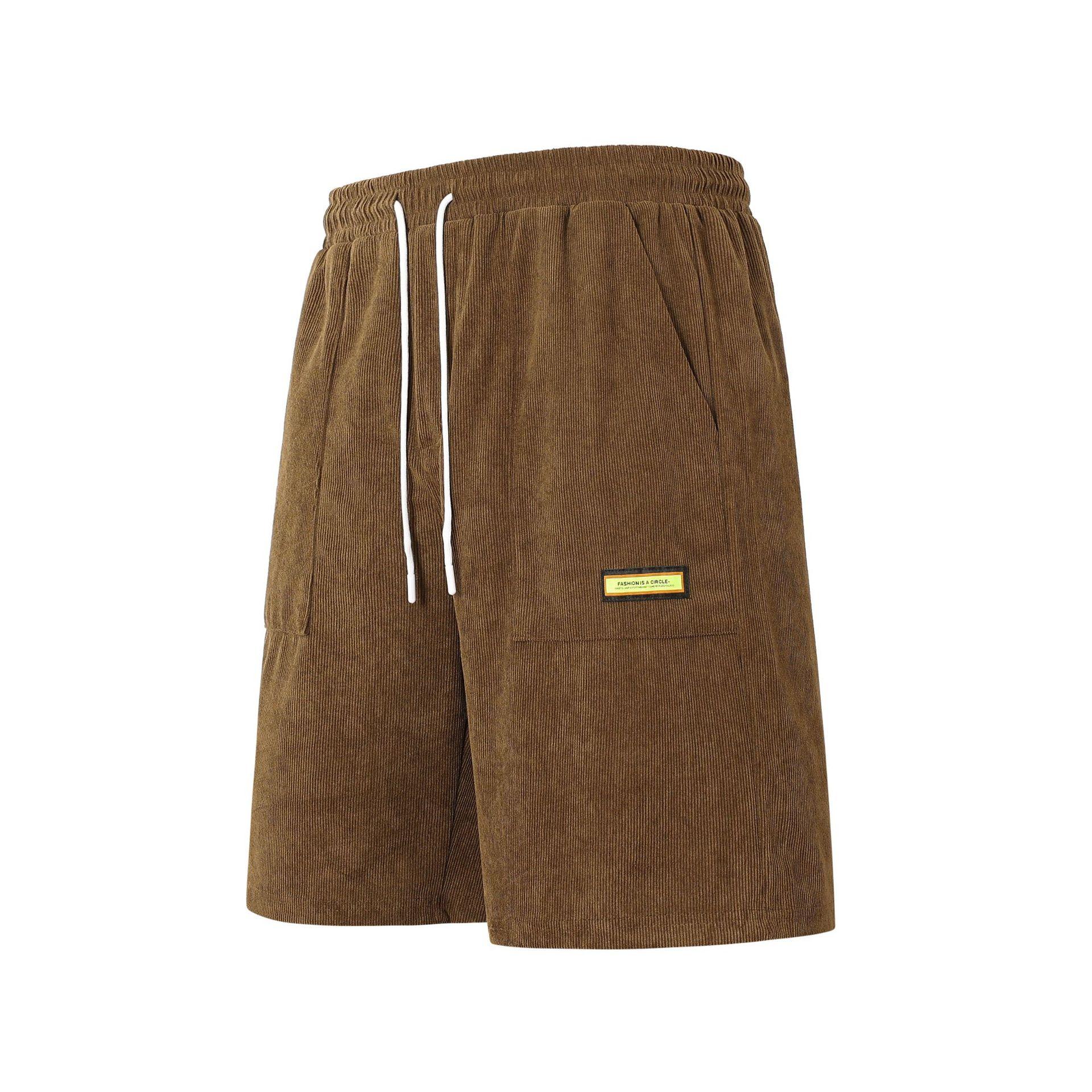 

European Size Casual Shorts Men s Striped Outdoor Breathable Loose Men s Quarter Pants Foreign Trade Trendy Brand XS хакі
