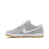 Nike Dunk Low Pro ISO SB 'Wolf Grey Gum' (Unisex) Wolf Grey / White / Wolf Grey / Gum Light Brown / Pure Platinum / Safety Orange Skateboard Shoes