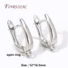 18K Gold Plated Anti-Allergy Earring Hooks Basic Copper Earwire Fastener Accessories For DIY Women's Earring Making Supplies