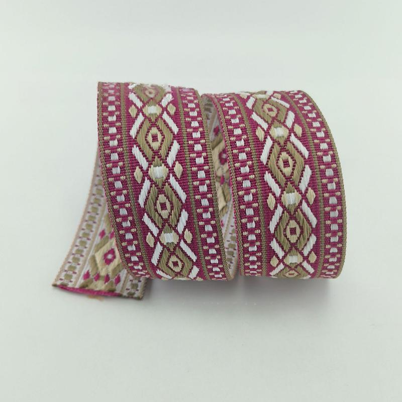 5cmx1Yard Ribbon Luxury Colorful Diamond Pattern Curtain Decor Sewing Accessories Multi-Function Multiple Colors