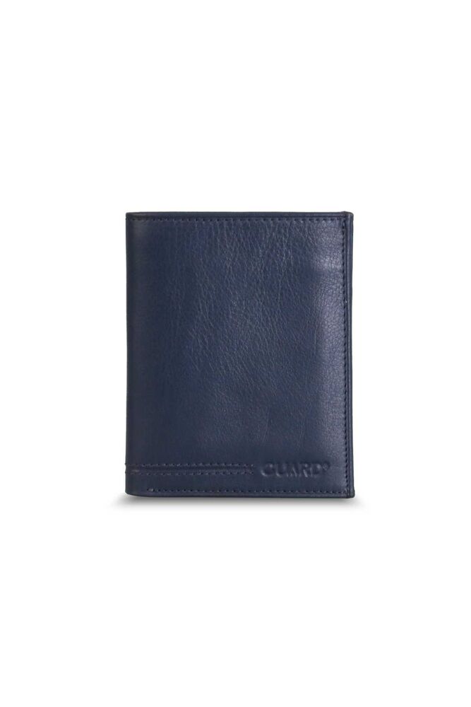 

Guard Navy Blue Leather Men s Wallet with Cross Card Compartment