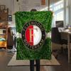 Feyenoord Rotterdam Flannel Blanket, High quality Comfortable for All Seasons, Home Decor, Warmth and Comfort