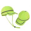 Baseball Cap Wide Brim Fluorescent Safety Hat Bright Color Adjustable Size Wide Brim Prevent Sunburn