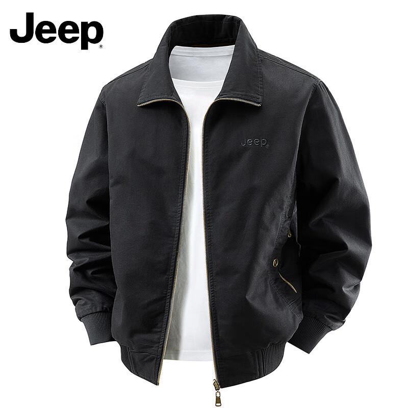 Jeep Men's Washed Reversible Casual Workwear Jacket