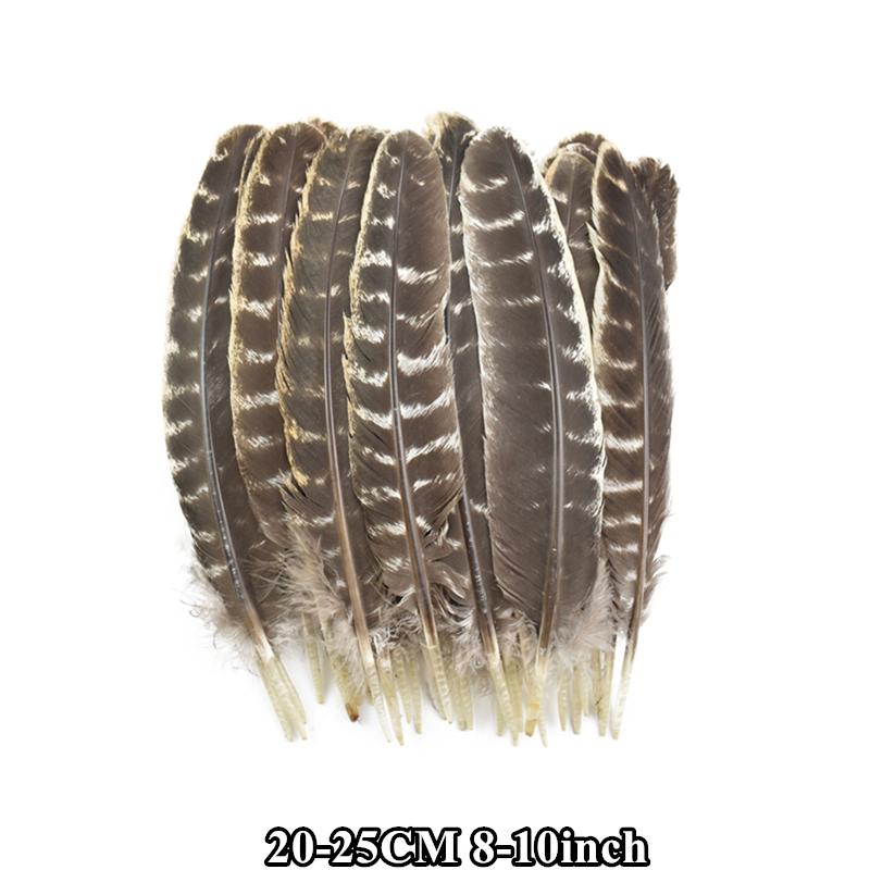 

10 шт./лот Настоящие Натуральные Перья Индейки Орла Птицы Для Поделок Птичьи Плюмажи Декор Карнавальные Аксессуары Искусственные Украшения