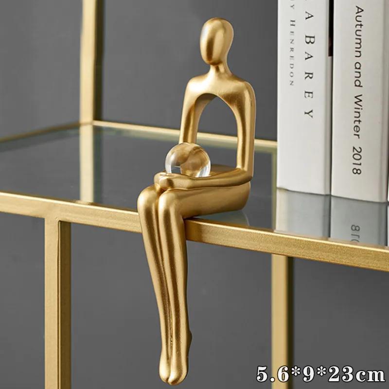 Light Luxury Art Abstract Character Decoration Bookshelf Decoration Office Bookshelf Wine Cabinet Decoration Housewarming Gift Cabinet Decoration