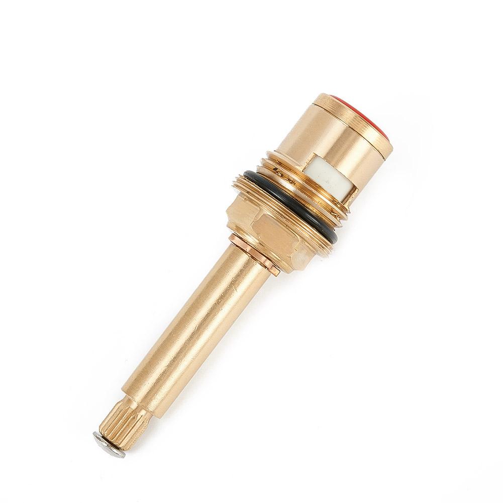 Quarter Turn Shower Bath Tap Valve Cartridge Long Tall Stem Insert 20 12 Size Copper Shell Bronze Valve Core Smooth Switch clockwise