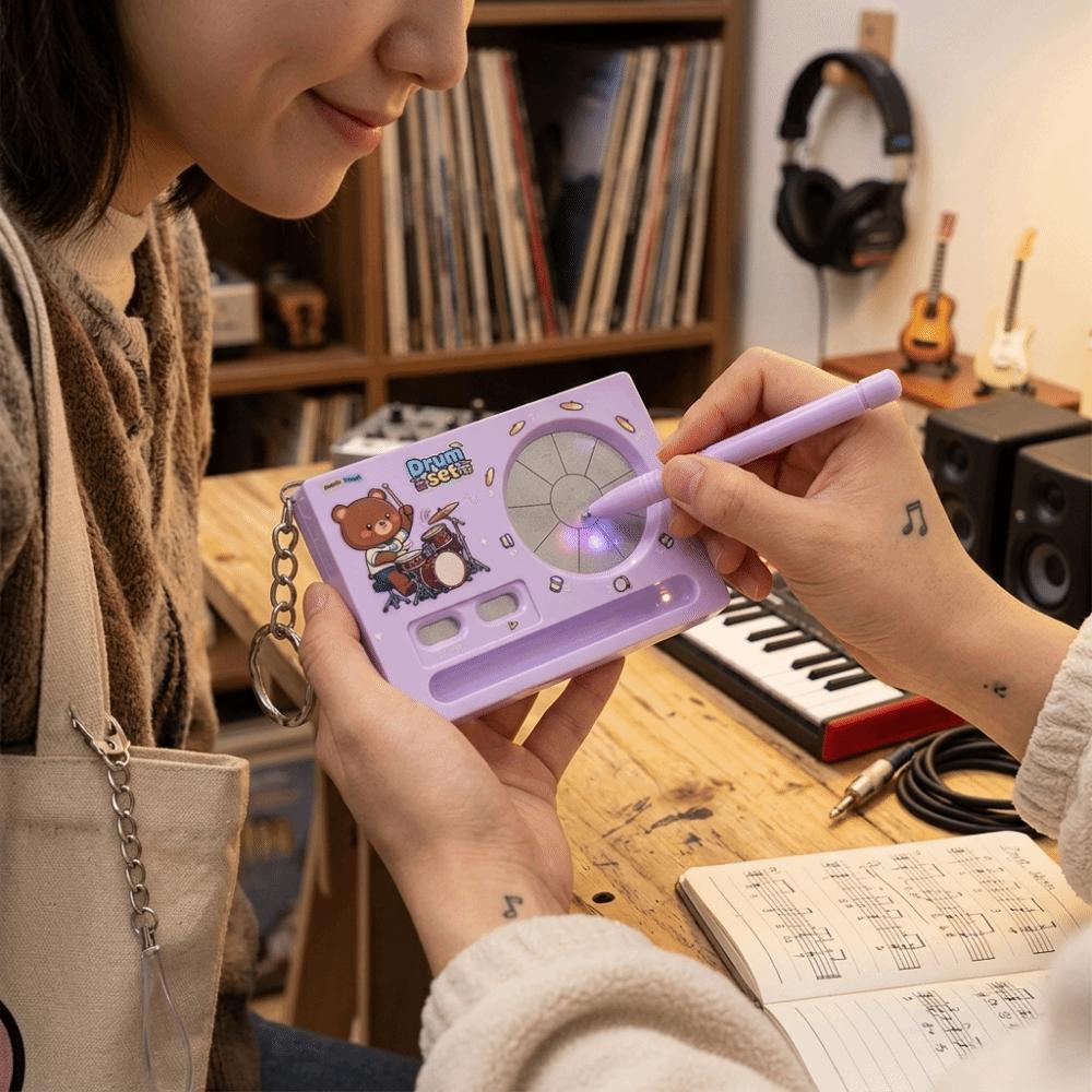 Lightweight Music Instrument Keychain Compact Portable Size Sound Fidget Pendant Holiday Gift