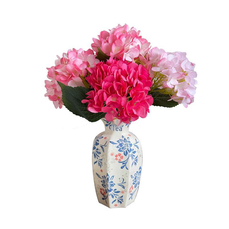 Hydrangea Artificial Flower Ornament for Living Room and Dining Table Decoration