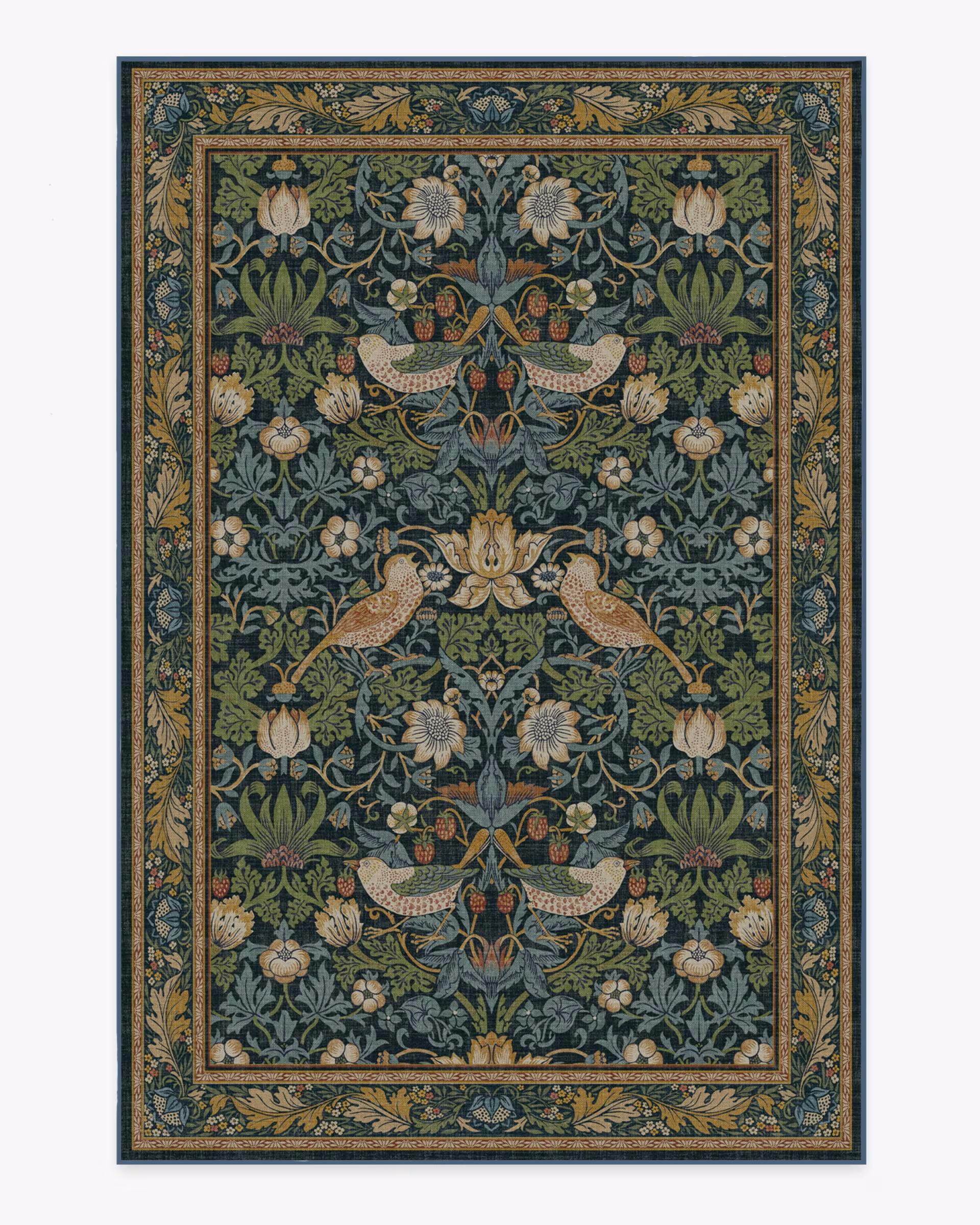 

Килим William Moris Strawberry Thief Камінь Золото Класичний Дизайн Текстурний Килим для Вітальні Мистецтво Домашній Декор Килим Килим Strawberry thief 80x120cm