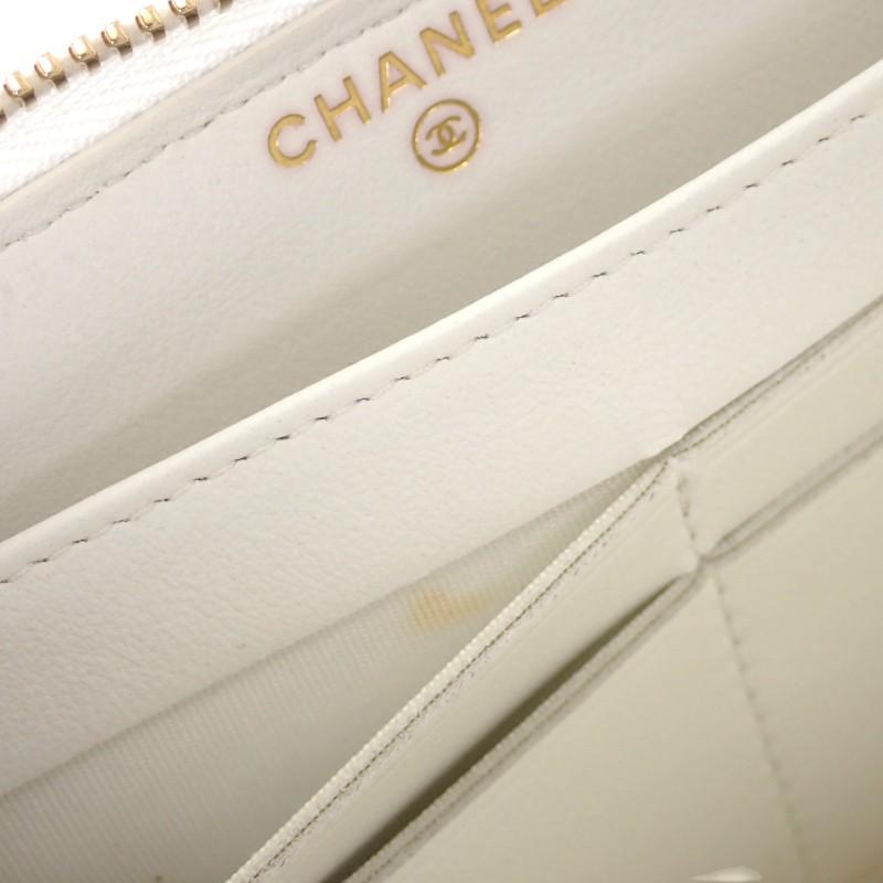 Chanel Purse White Leather Women