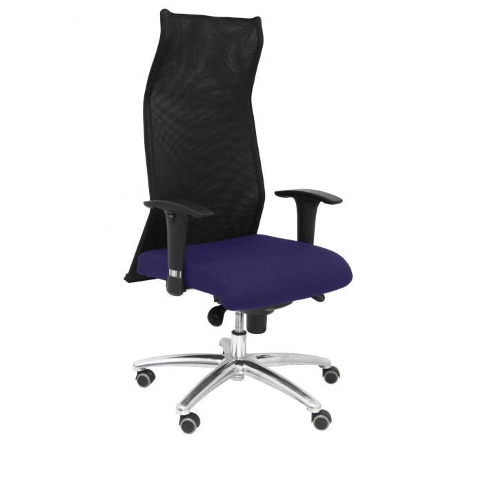 Fauteuil directionnel ergonomique avec mécanisme synchrone et hauteur réglable, spécialement pour les personnes de grande taille