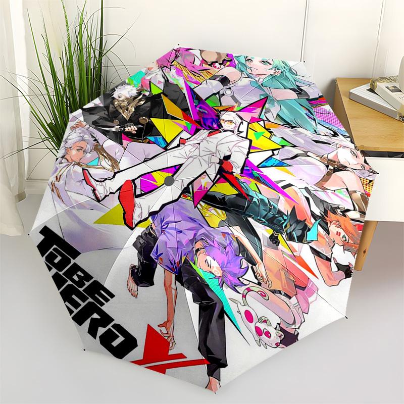 

1pc To Be Hero X: Automatic Opening/Closing Outdoor Umbrella with Convenient 3-Fold Design, 8-Bone Iron Frame - Perfect Gift for Fans, Travelers,