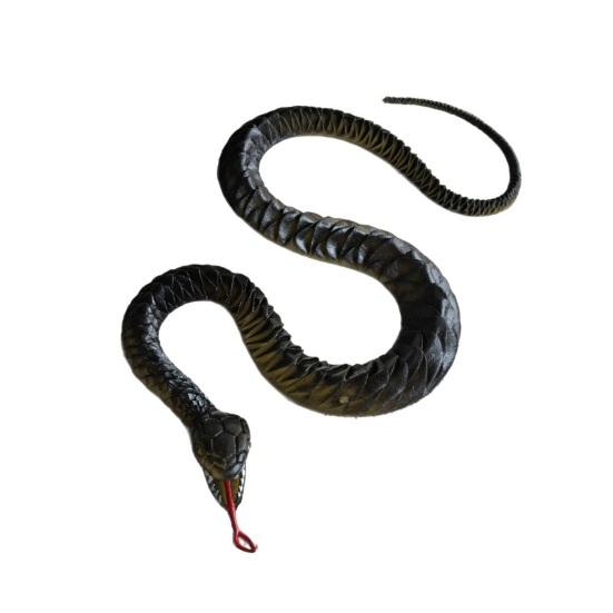 Yousheng Fake Snake Toy, Realistic Rubber Snake with Tongue Out, 17.7-39.4 Inch Lifelike Garden Decor, Bird Deterrent Stress Relief Prank Gift