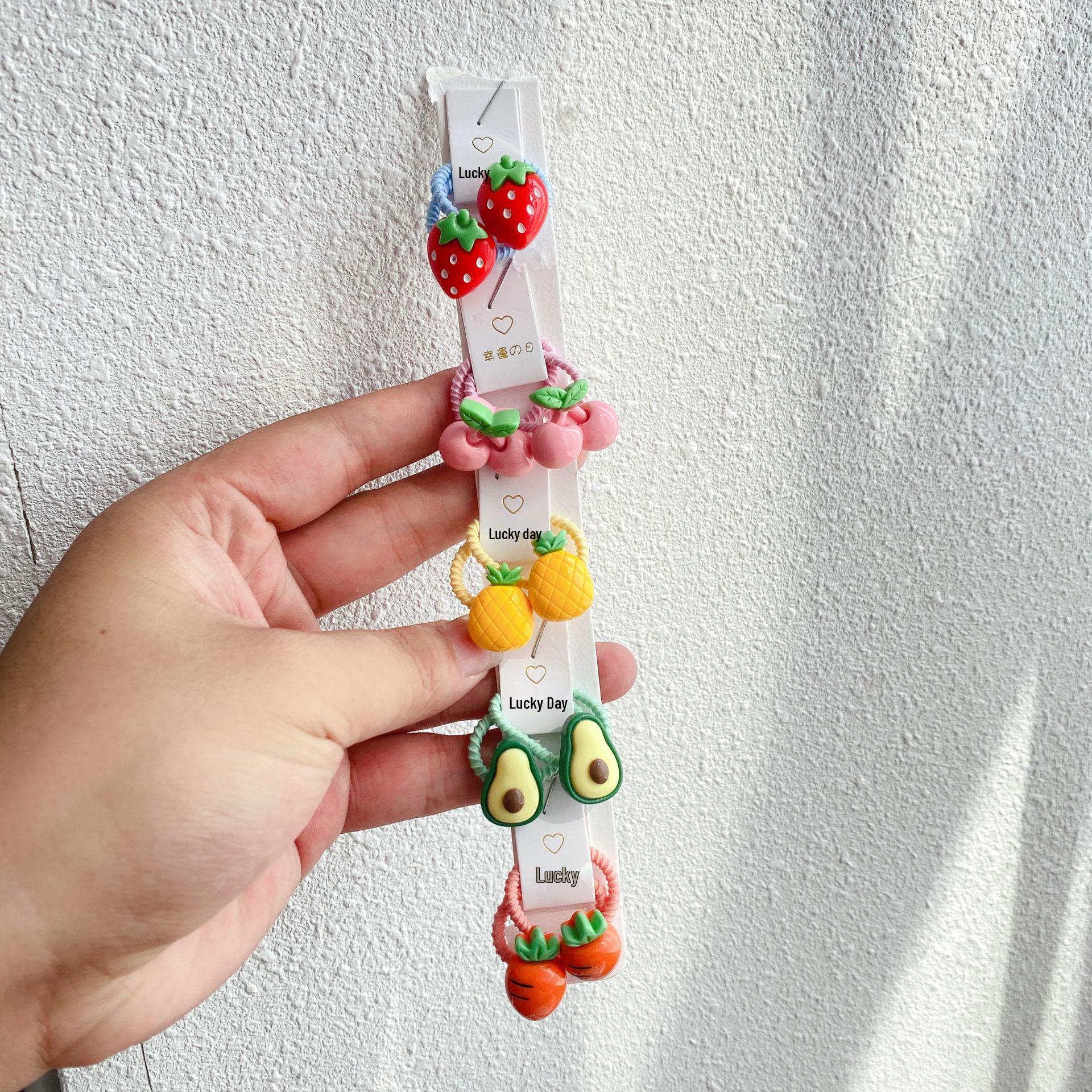 

Милые фруктовые детские аксессуары для волос: Маленькие резинки и повязки на голову для детей.