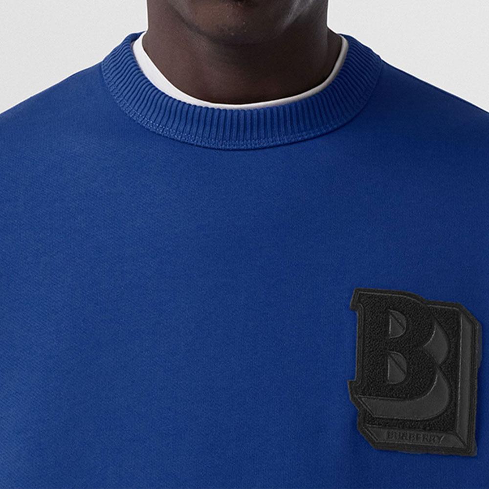 Burberry Sweatshirts Men's Blue Crew Neck Moderate Other 80501771