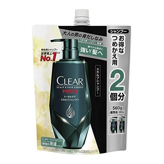 CLEAR For Men Total Care Scalp Shampoo Refill 560g