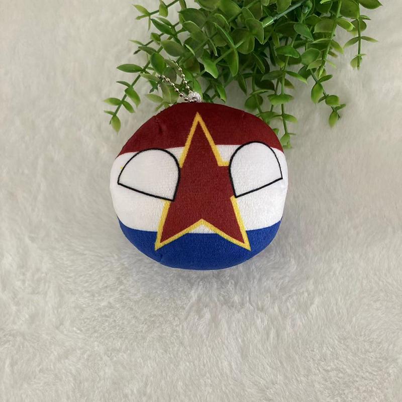 Julegaver Country Ball Plysjdyr 10Cm Polandball Anheng Landsflagg Kuler Countryball Kosedukke