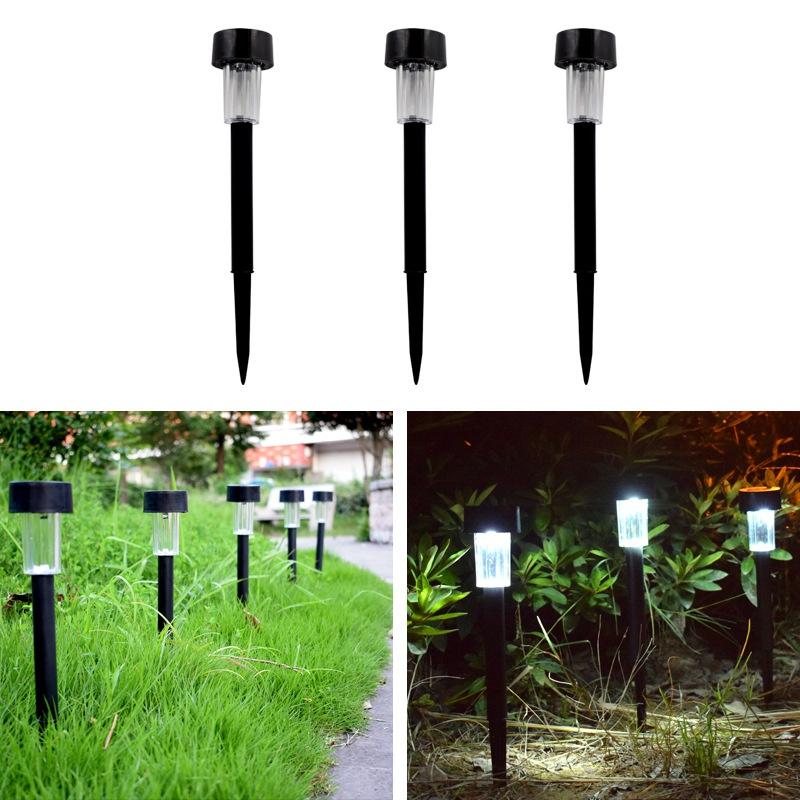 Edelstahl-Solar-Gartenleuchte, farbwechselnde LED-Solar-Wegebeleuchtung, Landschaftslampe, Solar-Außenleuchte für Rasen, Weg, Terrasse, Dekoration, 3/6/9 Packungen