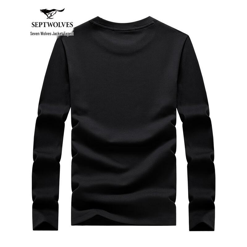 Septwolves Men's Cotton Blend Long Sleeve T-Shirt
