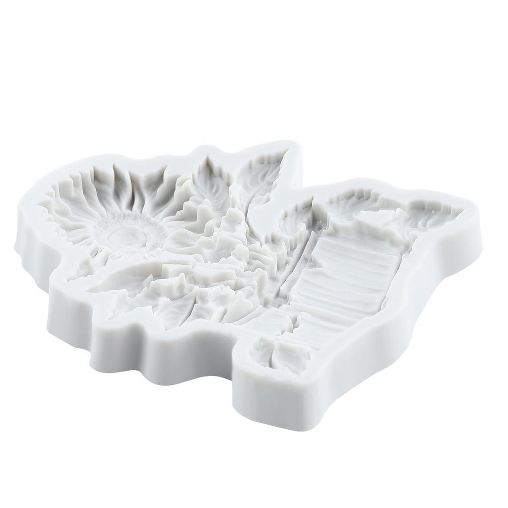 Sunflower Silicone Molds Sunflower Fondant Mold Cake Decorating Tools Cupcake Topper Candy Chocolate Gumpaste Mold