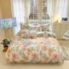 100% Cotton Bed Four-piece Set Skin-friendly Breathable Quilt Cover Bed Sheet Pillowcase Set Pastoral Small Flower