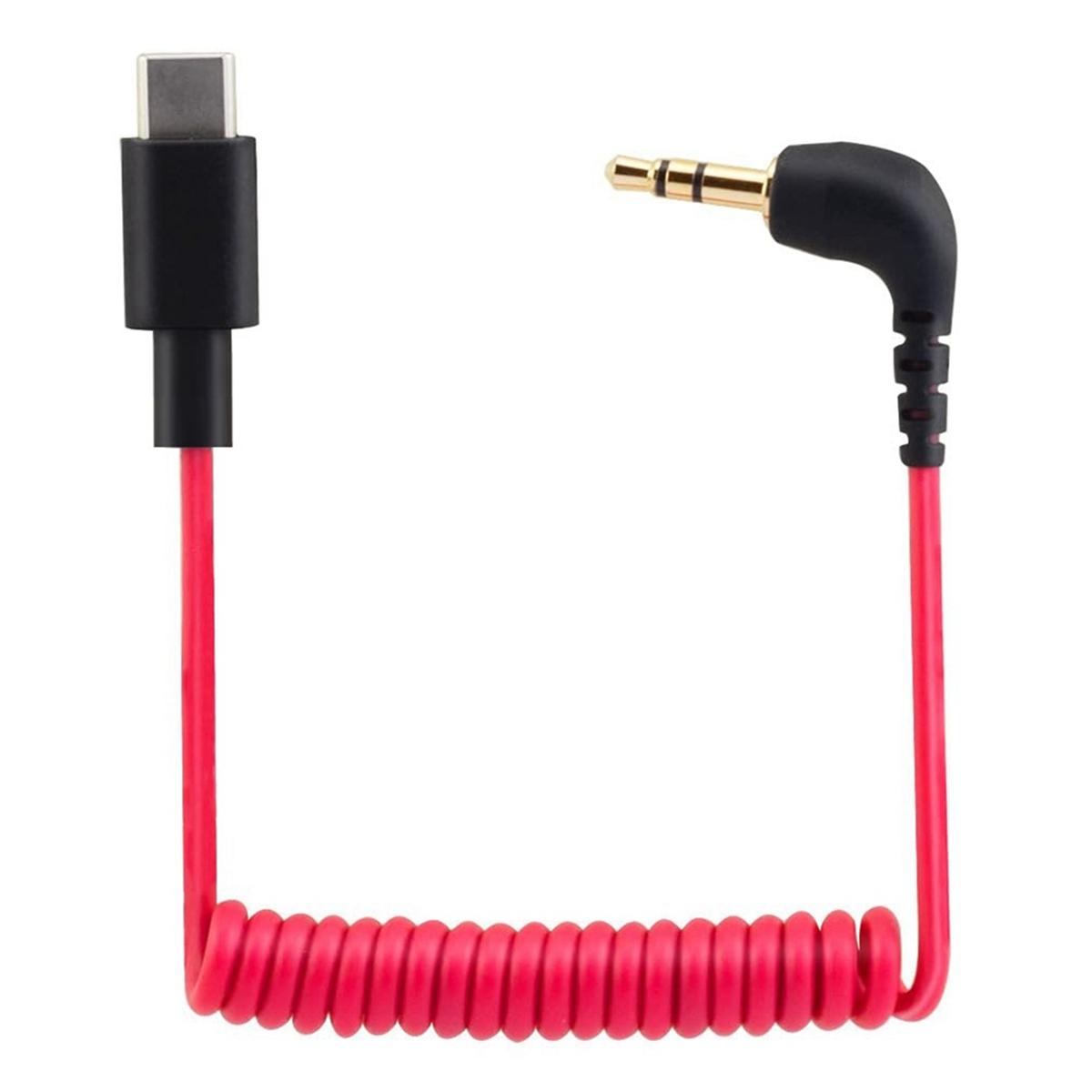 

Кабель USB C до 3,5 мм для RODE Wireless Go II, спіральний, кутовий TRS-штекер, DAC AUX-адаптер, аудіошнур China Mainland