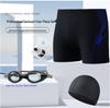 Maillots de bain pour hommes: Bonnet de bain, lunettes de natation et short de bain élégants - Série de maillots de bain décontractés assortis à la mode