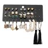 17 Pair Set Retro Imitation Pearls Butterfly Tassel Earrings  Heart Rhinestone