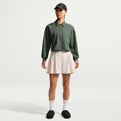 Women's Nike 24.7 Shirts Women's Green Lapel