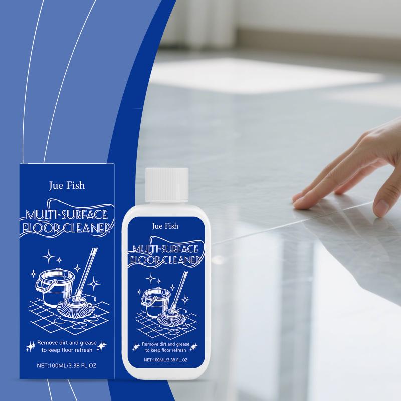 Jue Fish Multi-Surface Floor Cleaner - Powerful Quick Dirt Decomposition For Effortless Cleaning Versatile For Various Floors