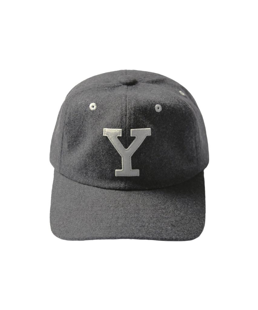 YALE Wool Leather Strap Cap_Grey