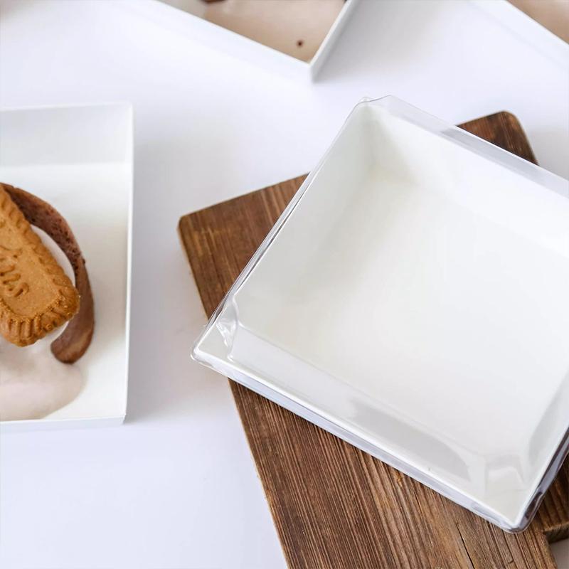 Scatola Rettangolare per Sandwich, Rotolo Torta e Pasticceria Confezione da 50 Pezzi per Confezione