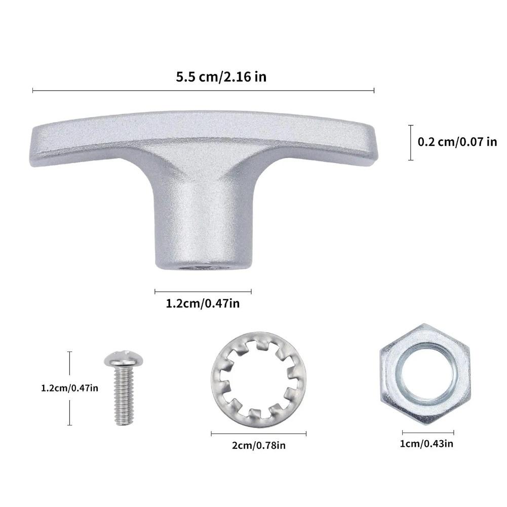 RV For Waste Valve Handle Kits with Nuts Screws and Gaskets Full Set for Convenient RV For Waste Valve Replacement