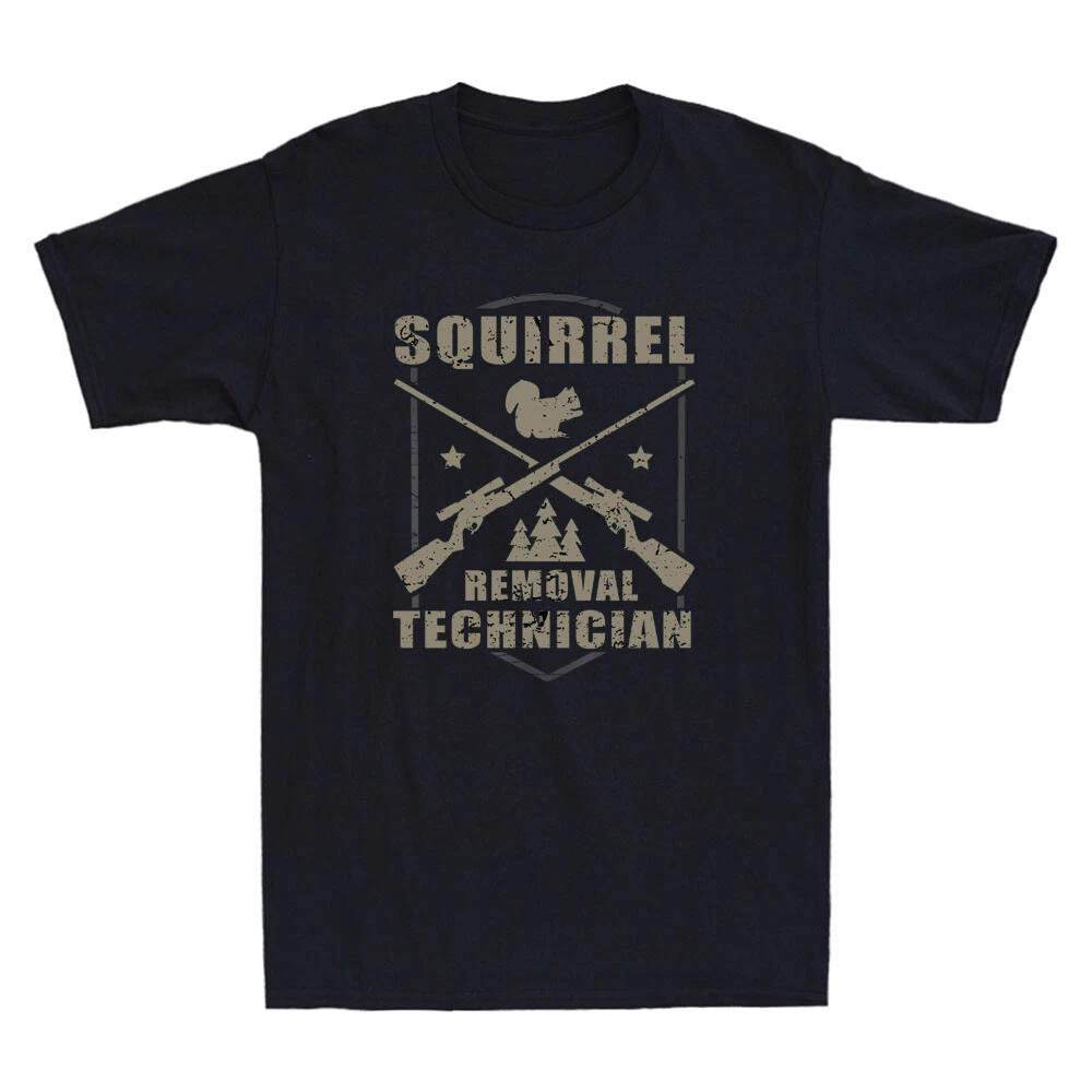 Squirrel Removal Technician Squirrel Hunting Squirrel Hunter Retro Men s T-Shirt XXXXL