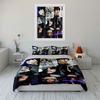 Pop Star Style Art Collage Bedding Duvet Cover Set Duvet Cover Pillowcases  (1*Duvet Cover 2*Pillowcases, Without Duvet Insert)