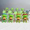 Anime Ninja Turtle Keychain Set, Charmander Figure Keychain, Anime Collectible Key Ring For Car Key Bag Ornament Gift