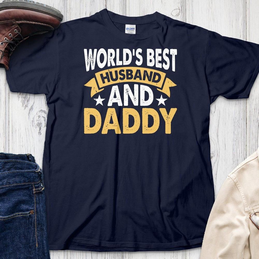 Husband Daddy T-Shirt, Gift For Husband, Father s Day Shirt, Dad Navy Tee #26 Unisex T-Shirt S
