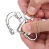 Mountaineering Rock Climbing Shackle 316 Stainless Steel Rotation Quick Connect Snap Hook12x70mm