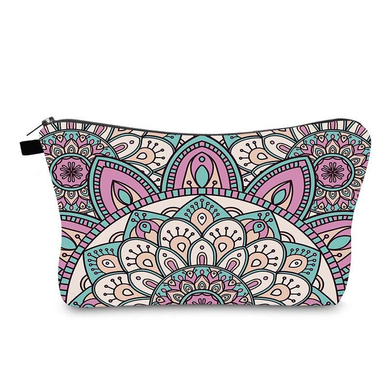 Makeup Flower Mandala Bag Multi Functional Travel Large Capacity Wash Storage