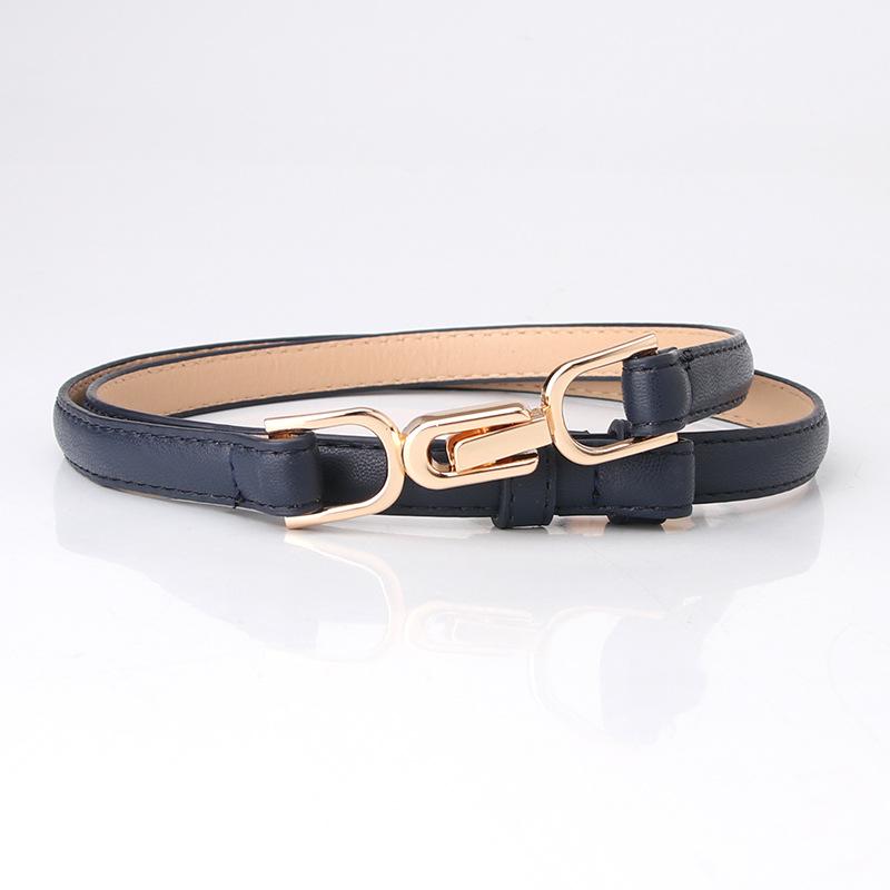 Cool Belt Female Pair Buckle Adjustable Thin Belt Simple Dress Decorative Small Belt Factory