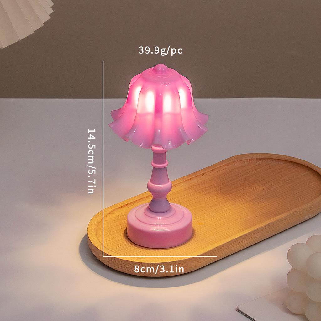 Ins Retro Nightstand Lamp for Bedroom Dorm Desktop Decor Creative Sleep Light Gift for Women Birthday Present
