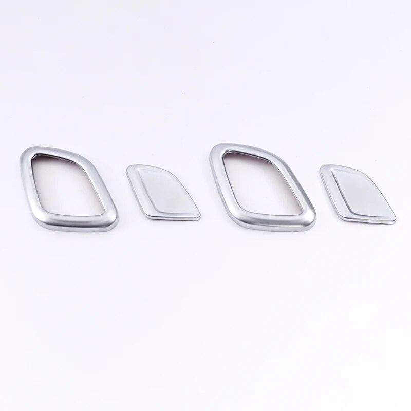 

4 шт., кнопки на подголовнике автомобиля из АБС-пластика, декоративная крышка с блестками, отделка салона, наклейки, автоаксессуары для BMW 3 серии G20 G21 G28 серебряный